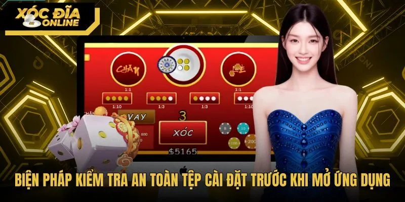 Kiểm tra mã băm SHA-256 an toàn của app xóc đĩa