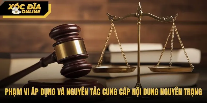 Chính sách miễn trừ trách nhiệm đối với dữ liệu nguyên trạng